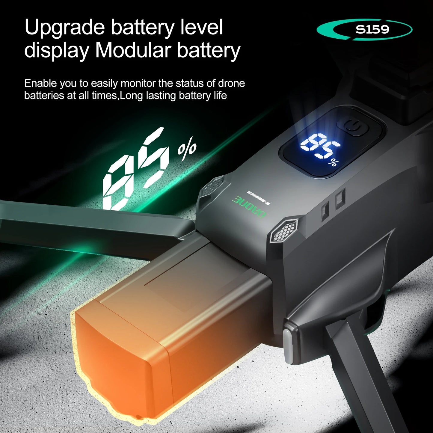 Original S159 8K 5G GPS Drone Battery 7.4V 2200mAh Battery For S159 Aerial Spare Battery Accessories Parts