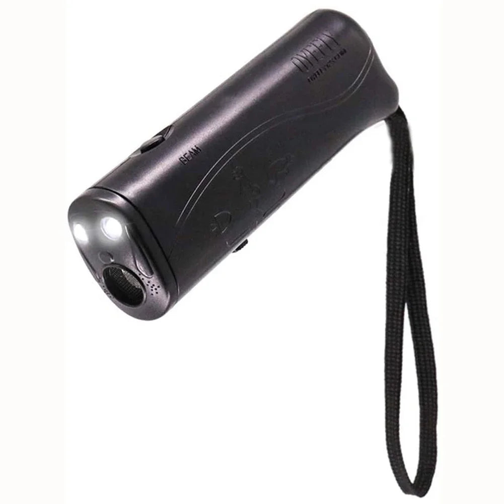 2 in 1 Ultrasonic Dog Repeller USB Rechargeable Dog Drive Device Portable Dog Trainer Anti Barking Device with LED Indicator