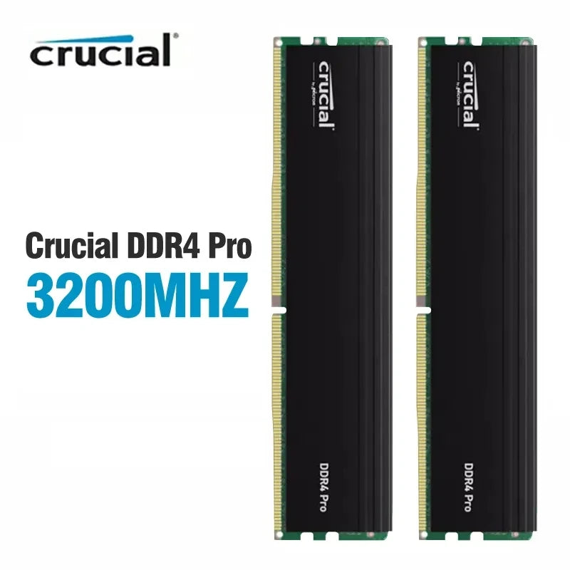 メモリー crucial DDR4 Pro 32GB(2x16GB) 3200MHz Crucial Pro 32GB (2x 16GB) DDR4 3200MHz Desktop Memory