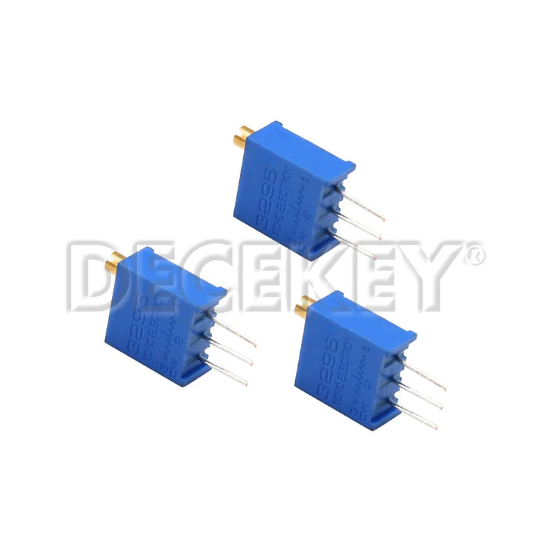10PCS 3296W Potentiometer Precision Adjustable Resistance Multi-turn Trimming 1K 2K 5K 10K 100K 103 100R Trimmer Potentiometer