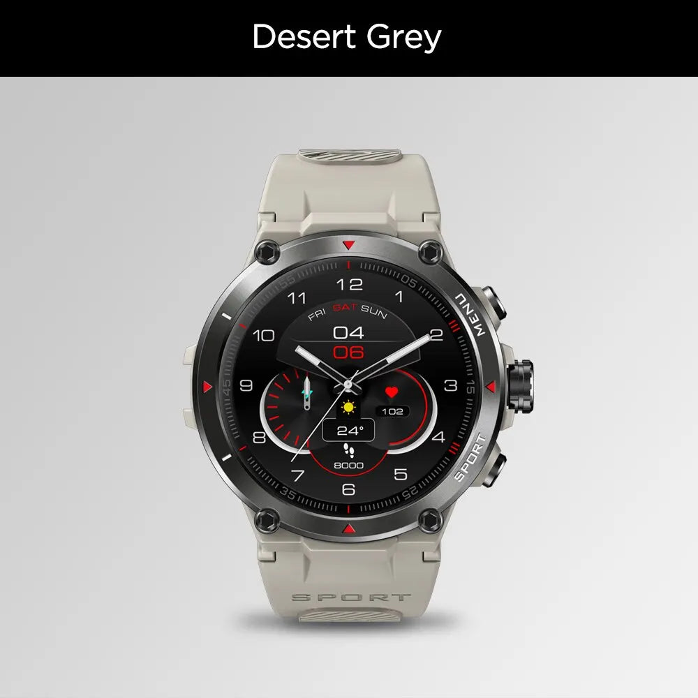 Zeblaze Stratos 2 GPS Smart Watch AMOLED Display 24h Health Monitor 5 ATM Long Battery Life Smartwatch for Men