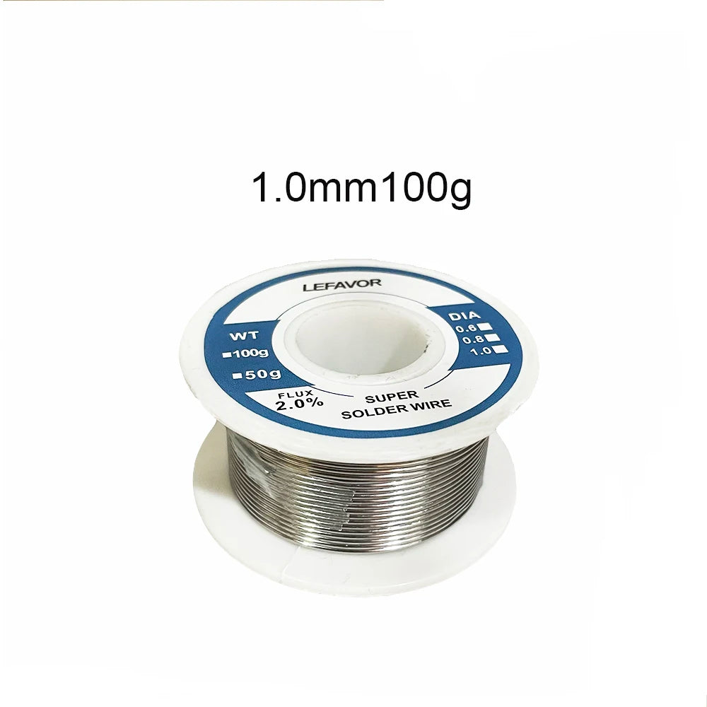 0.8mm 1.0mm 20g 50g 100g Soldering Tin Wire Tin Melt Rosin Core Solder Soldering Wire Roll No-clean FLUX 2.0%