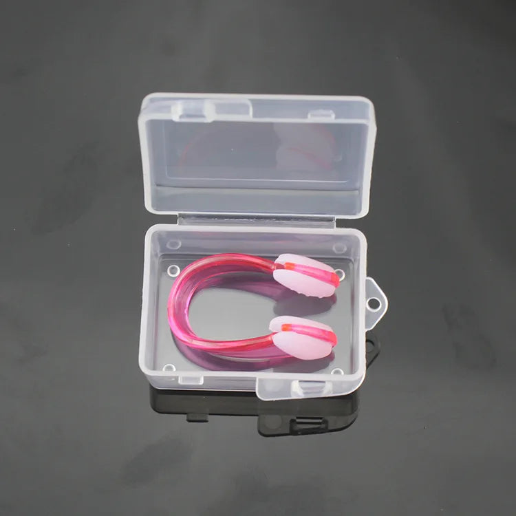 Swimming nose clip earplug set silicone environmentally friendly nose clip earplugs children adult beginners swimming supplies
