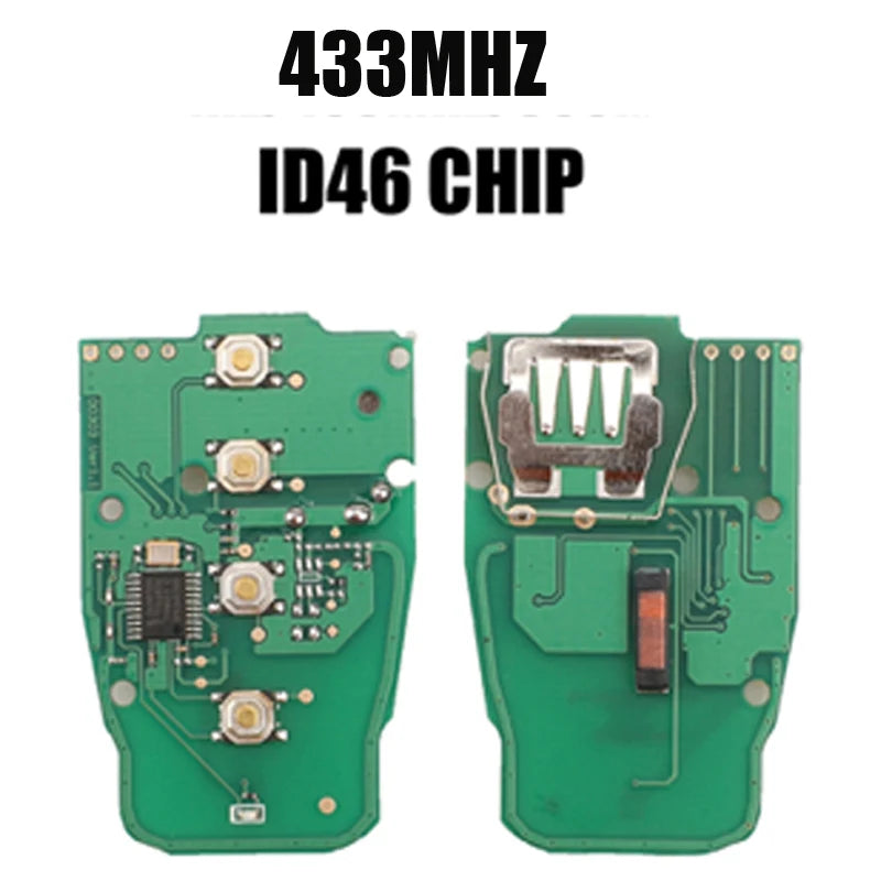 jingyuqin 3 Buttons Remote Car Key Shell 315MHZ/433mhz/868MHZ For Audi A4L Q5 Remote System Smart Key