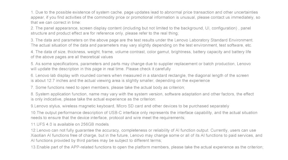 Lenovo XIAOXIN Pad Pro12.7 2025 Entertainment Office Learning Game Tablet Super Interconnection Tianji 8300 2.9k 144Hz Gray