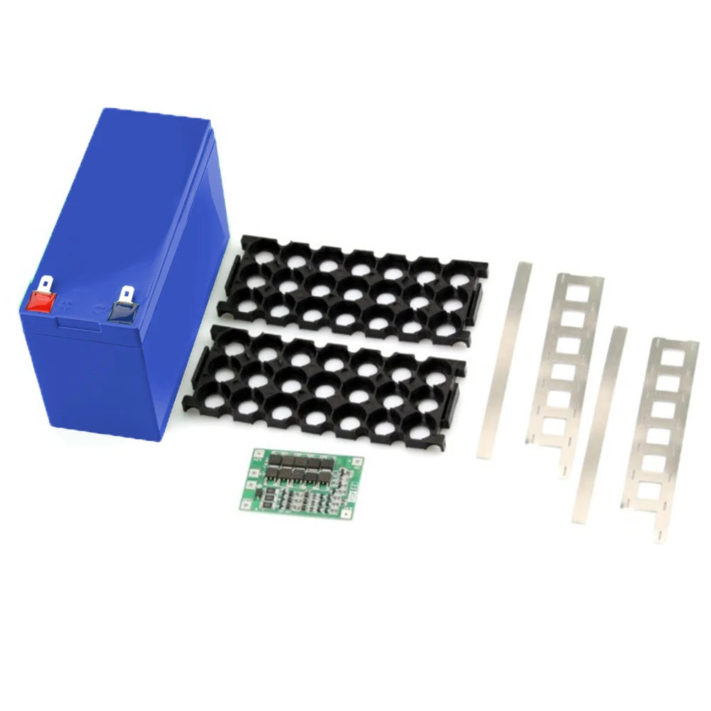 12V/7Ah Battery Case Fit 18650 Cells Empty Box 3*7 Holder 3S25A BMS Nickel Strip Storage Box For DIY Battery Packing Protector