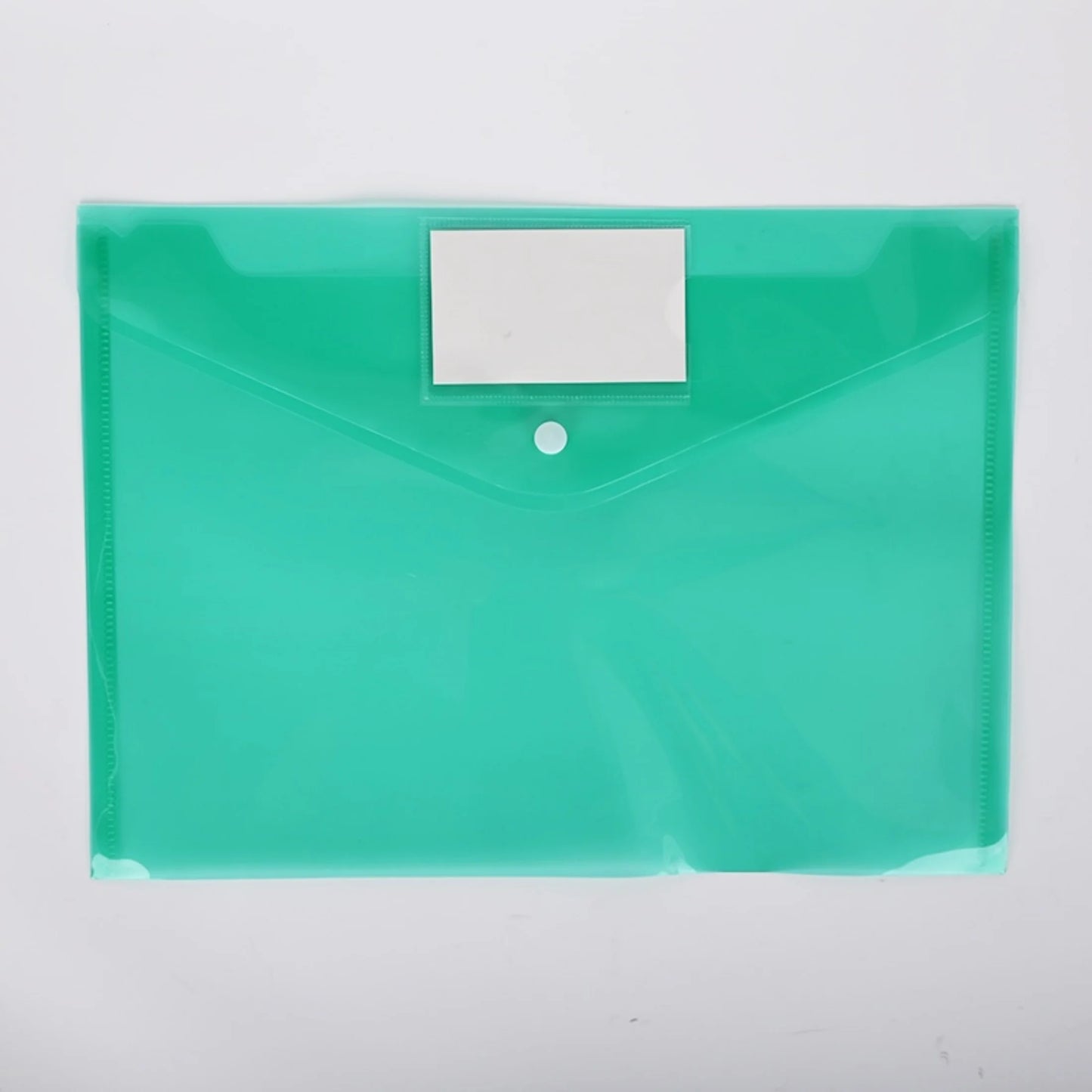 10pcs Hot selling A4 Button File Bag Color PP Plastic Archive Office Data Bag Bill Storage File Bag