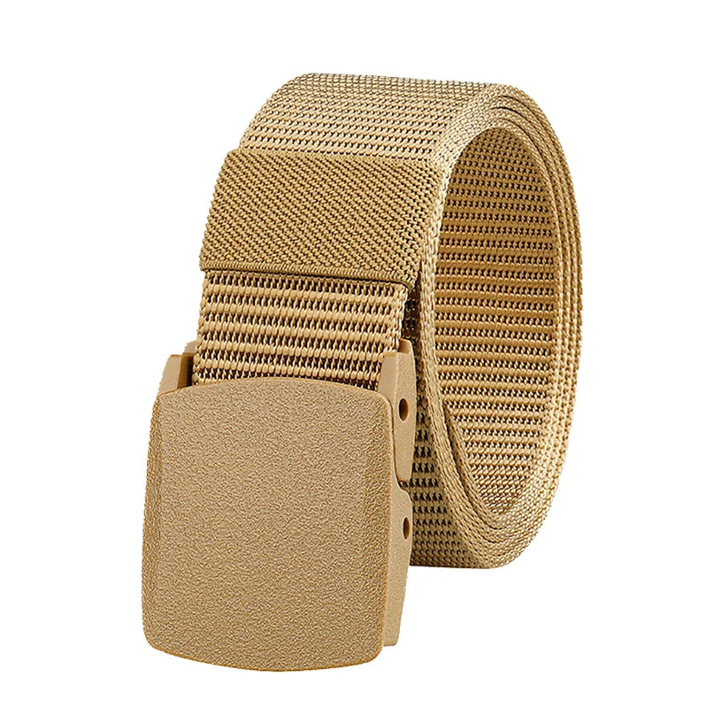 Nylon Belt With Plastic Automatic Buckle Outdoor Hunting Multifunctional Tactical Canvas Belt,Men And Women's Fashion Belt