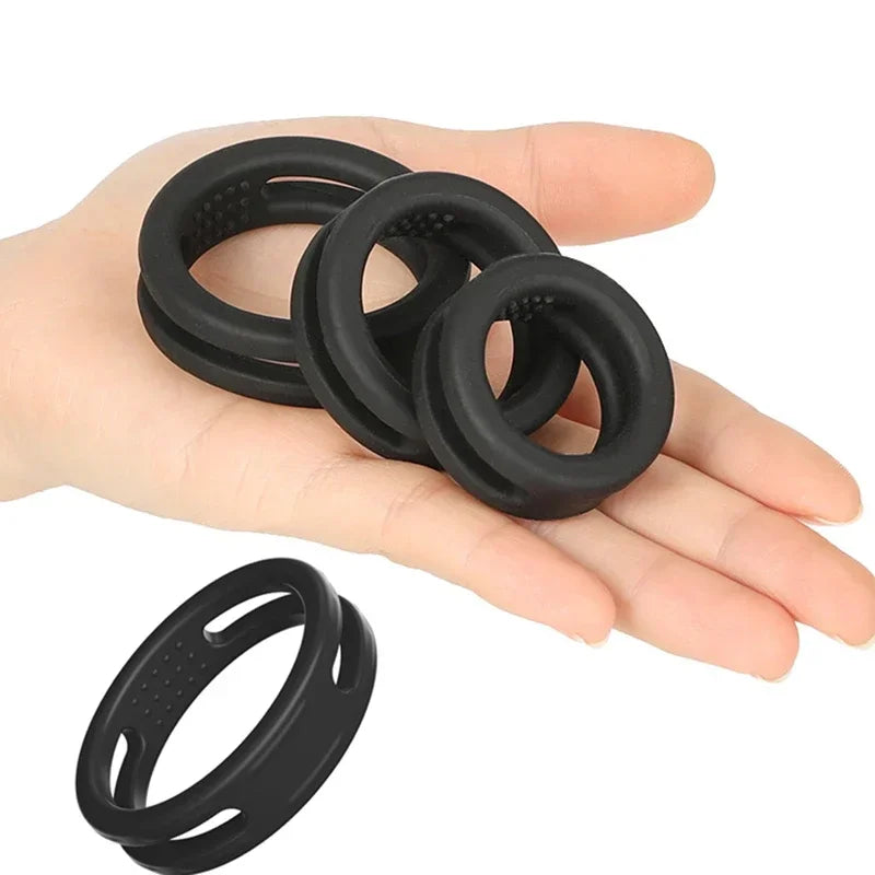 Soft Silicone Cock Rings Male Delay Ejaculation Penis Lasting Erection Scrotum Testis Restraint Adult Sex Toys For Men Reusable