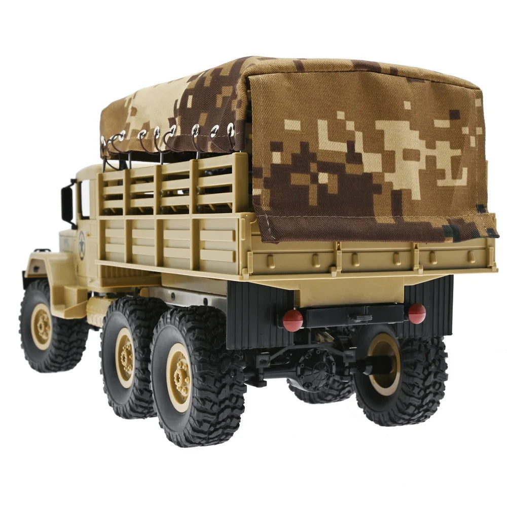 Wpl Naughty Dragon B16 1 6wd Military Truck With Canvas Rc Car Climbing Remote Control Plaything Holiday Birthday Gift Boy