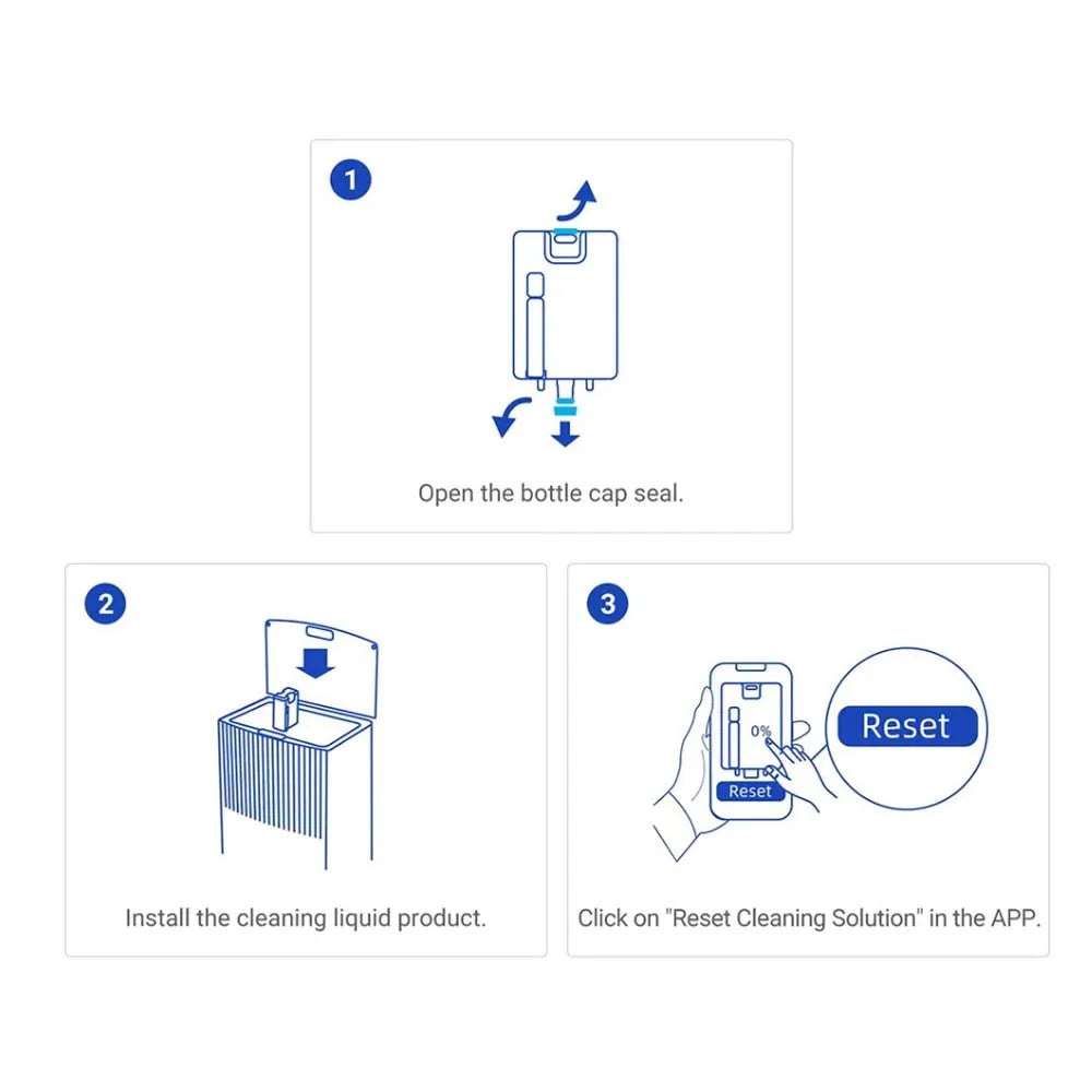 Liquid For Dreame L20 Ultra/L10 Prime/X10/X20 Pro Plus Vacuum Cleaner Fluid Replacements 450ML Detergent Cleaning Solution