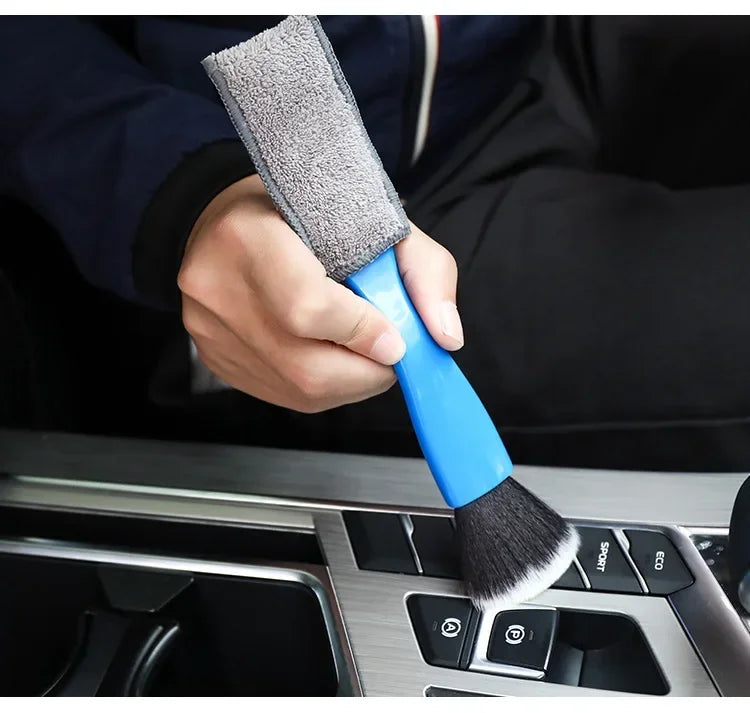 1pcs Car Cleaning Tools Air Conditioning Air Outlet Clean Dust Removal Soft Brush Multifunctional Auto Interior Cleaning Tool