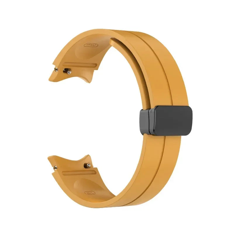 Original Silicone Strap for Samsung Watch 6/5/4 40 44mm 5 Pro 45mm Band Magnetic Buckle Galaxy Watch 4/6Classic 42 43MM 46 47MM