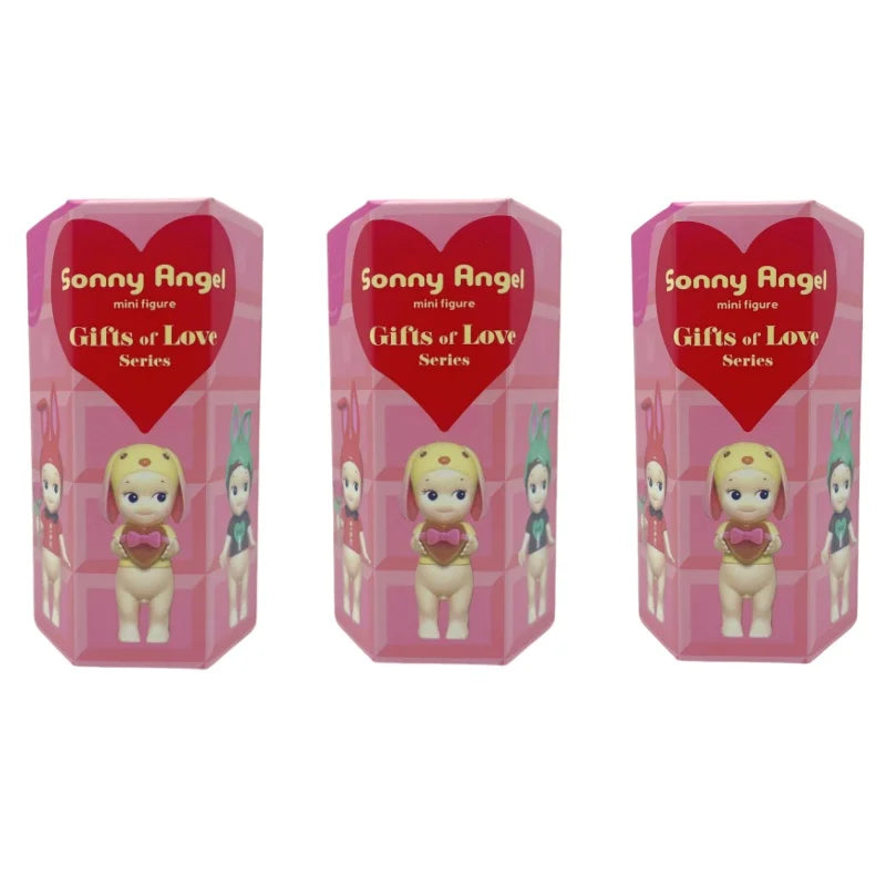 New Hot Sonny Angel Gifts Of Love Series Model Limited Collection Figure Cartoon Desktop Blind Box Xmas Valentine'S Day Gift Toy