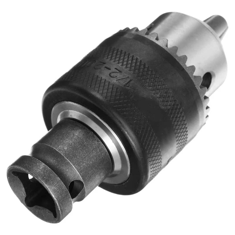 1.5-10mm 1/16 Inch - 3/8 Inch Capacity Key Drill Chuck Wrench Converter 1/2 Inch Socket Square Female Adapter Industrial Tools