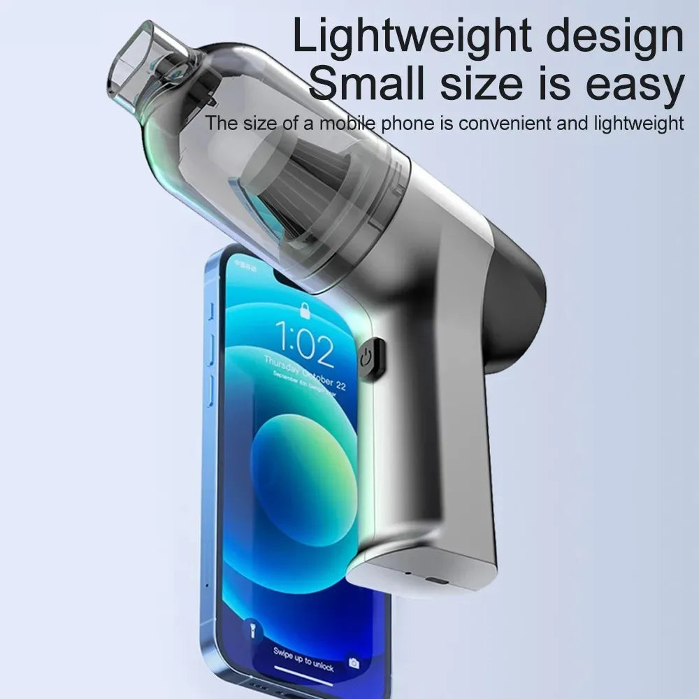 150000PA Portable Wireless Car Vacuum Cleaner Mini Handheld Cleaner for Home Appliance Powerful Cleaning Machine Car Cleaner