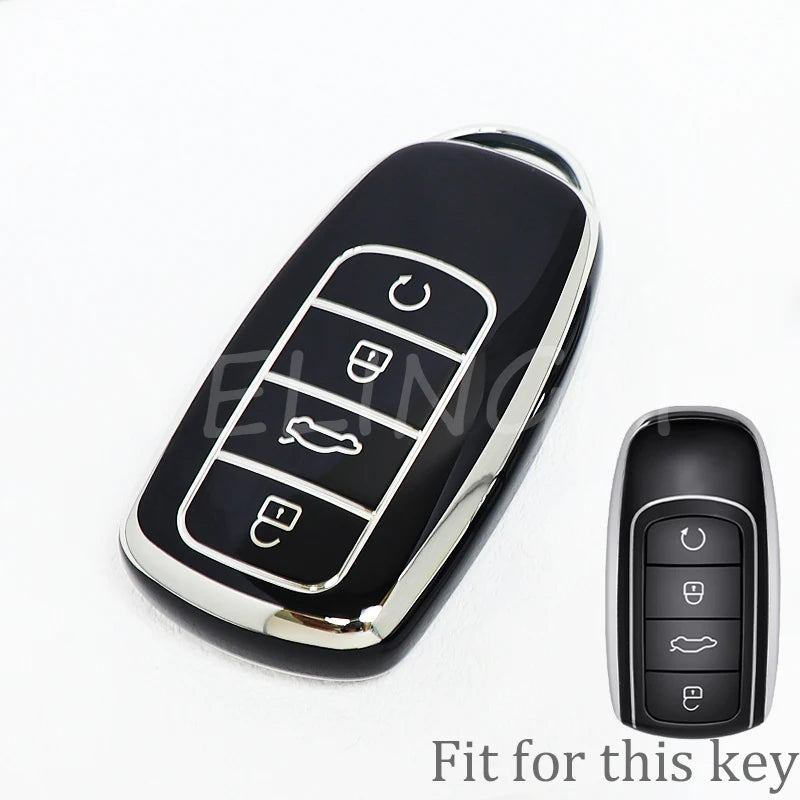 New TPU Car Remote Key Case Cover Protector for Chery Tiggo 8plus Tiggo 8 New 5 Plus 7pro Max Omoda 5 C5 Accessories