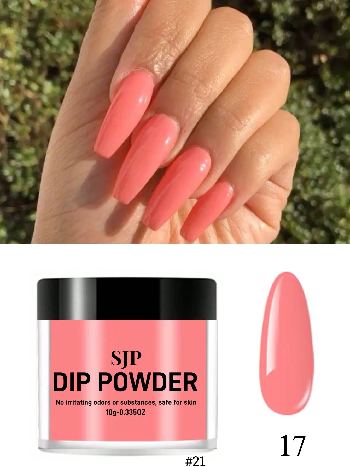 10 G Nail Dip Powder for French Manicure, Color Dip Powder, Suitable for Home Nail Salon DIY, Long Lasting, No Curing Manicure L