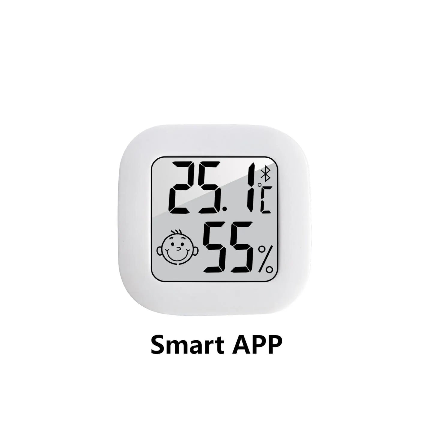Humidity sensor, indoor thermometer, hygrometer, temperature and humidity monitor, with LCD display screen, displaying Celsius t