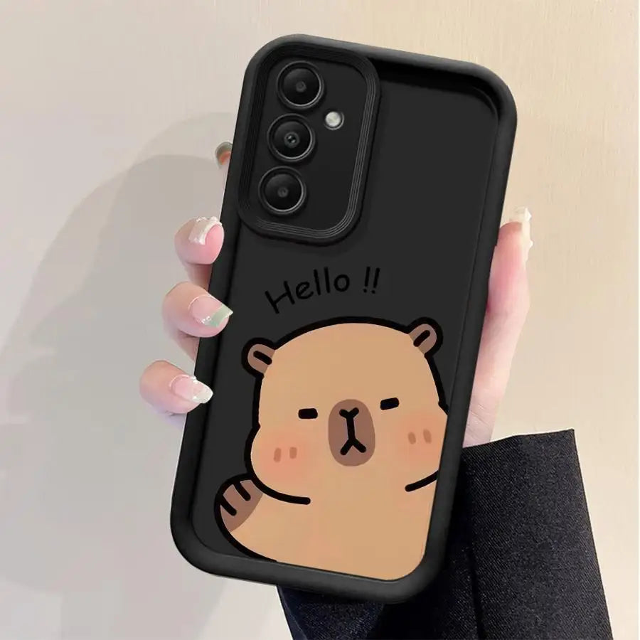 Capybara Phone case for Samsung Galaxy A10s A20s A30 A50s A03 A04 A04e A04s A05s A06 A11 A15 A16 A12 A13 A14 4G 5G