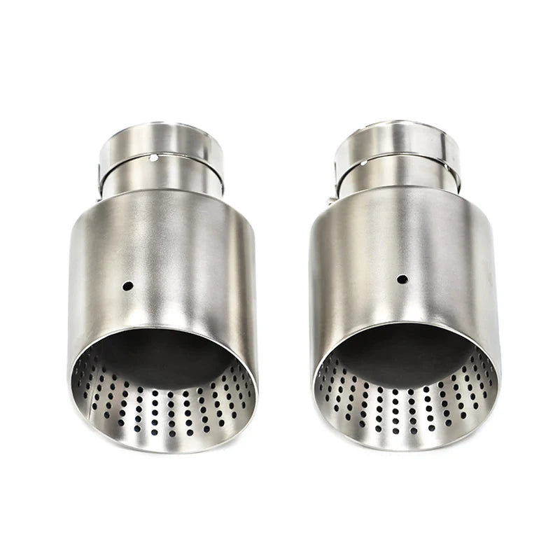 1 Pcs Matte Stainless Steel Car Exhaust Tip System Pipe Universal Exhaust Tip For VW GTI MK7 Golf7 Nozzle 60MM 63mm Muffler Tip
