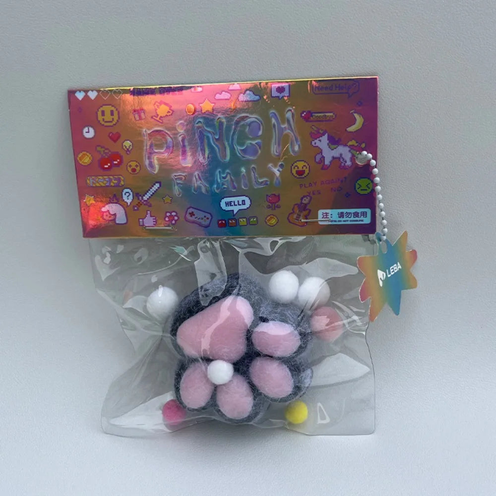 Squeeze Cat Paw Toys Pinching Cat Paw Decompressing Toy Soft Sticky Stress Relief Relax Toys