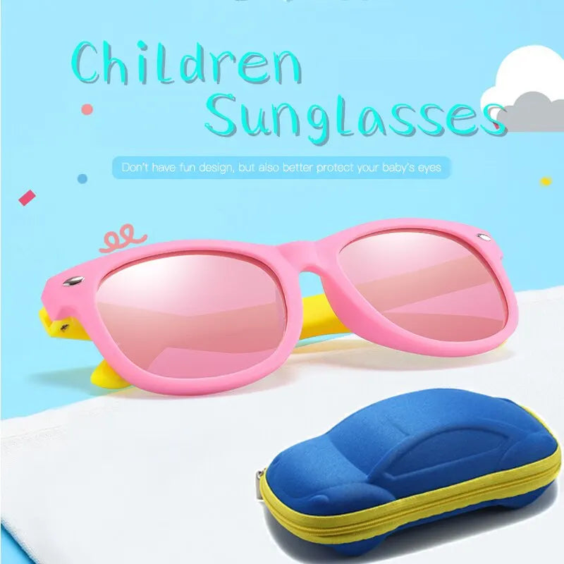 Baby Sunglasses with Glasses Box Boys Girls Outdoor Goggles Sun