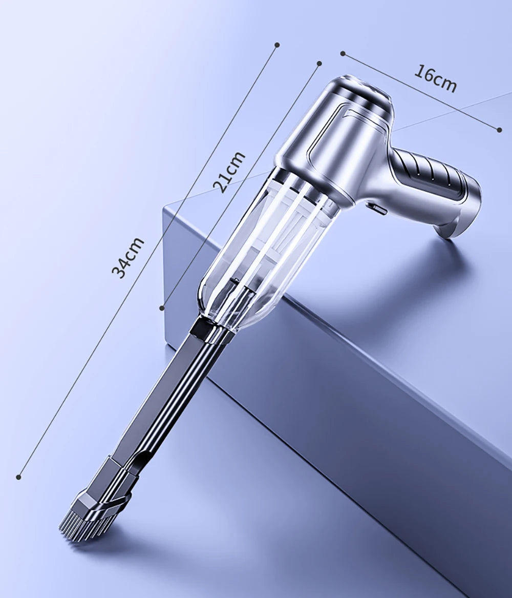 Car Vacuum Cleaner Strong Suction Cleaning Mini Machine Wireless Portable Handhled Blower Machine Air Duster for Home Appliances