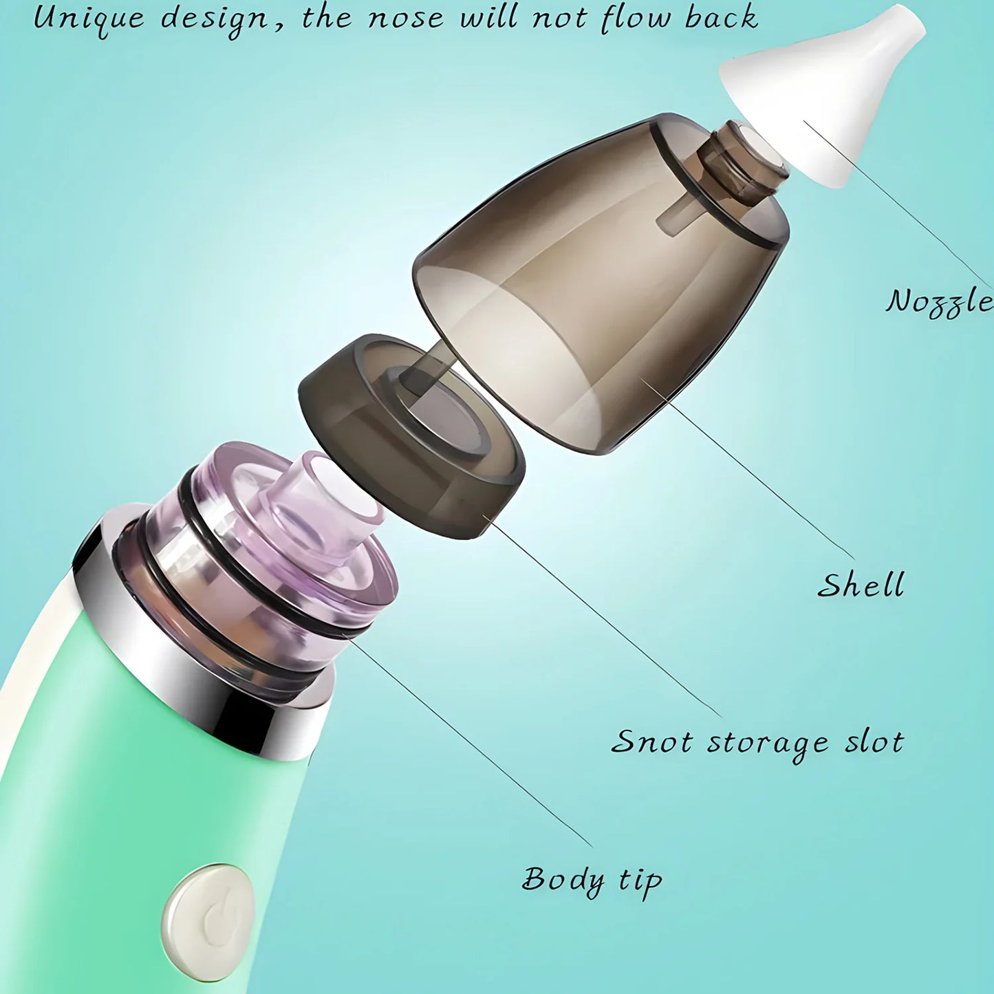 New Electric Baby Nasal Aspirator Electric Nose Cleaner Sniffling Equipment Safe Hygienic Nose Snot Cleaner For Newborn