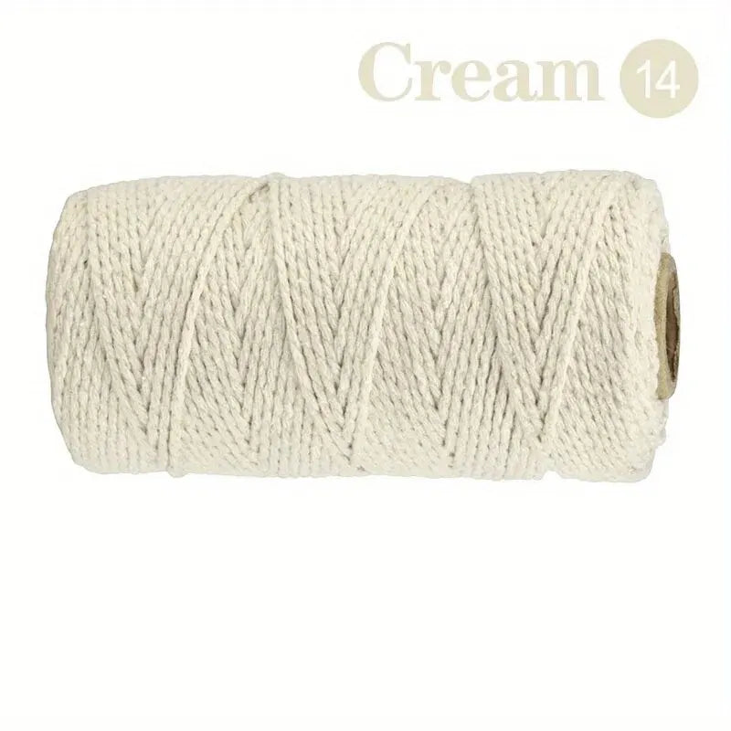 2.0cm100m Lace Cord Cotton Cord String Craft DIY Sewing Hand Woven Decorative Wall Hanging Bohemian Party Home Decor