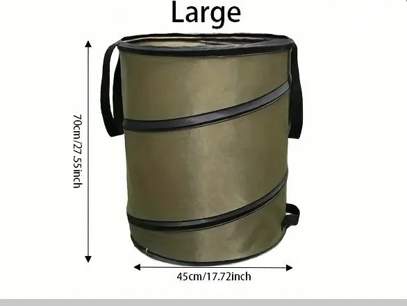 1 pack, Kangaroo Collapsible Garden Bag - Large Lawn and Leaf Container for Easy Lawn Care and Gardening - Durable and Convenien