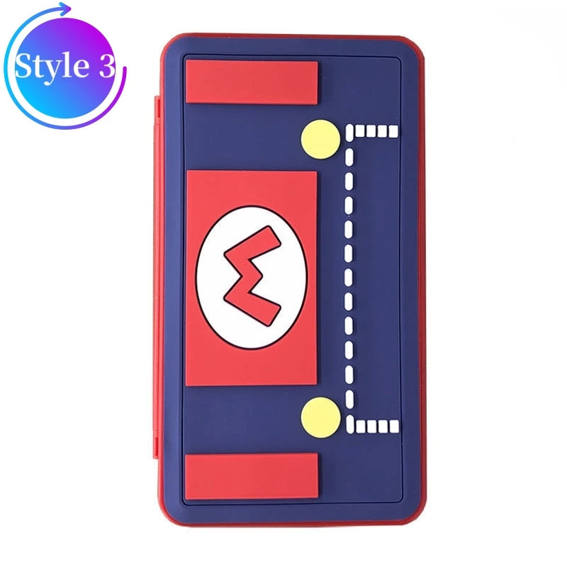 3D Pattern Game Card Case For Switch Lite 24 Cartridge Slot Protective OLED Switch Case Storage Box Shockproof Dustproof