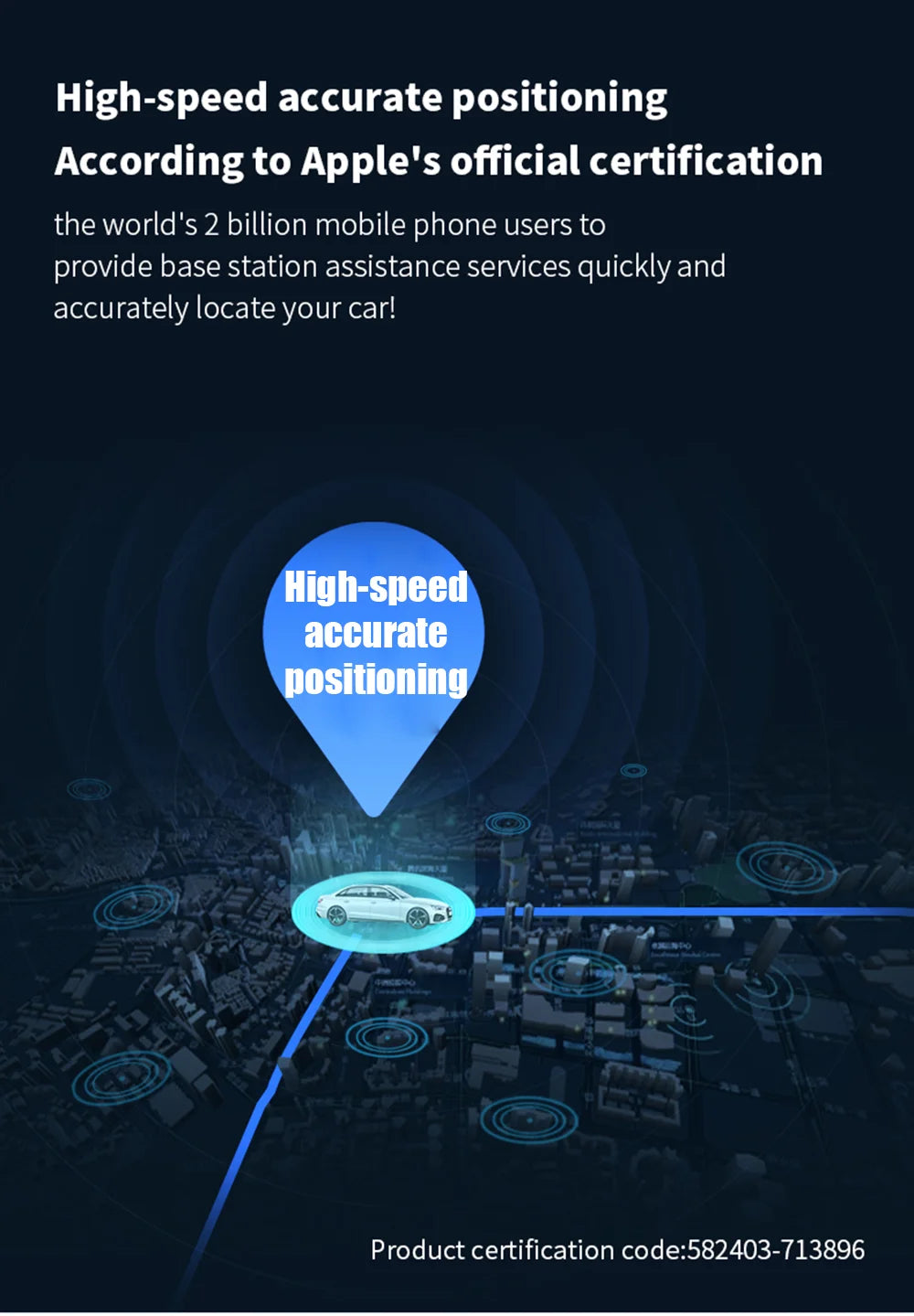 2Types 2 in 1 Mini GPS Car Tracker & Car Charger Real Time Tracking Anti-Theft Anti-lost Locator Support Apple Find My APP