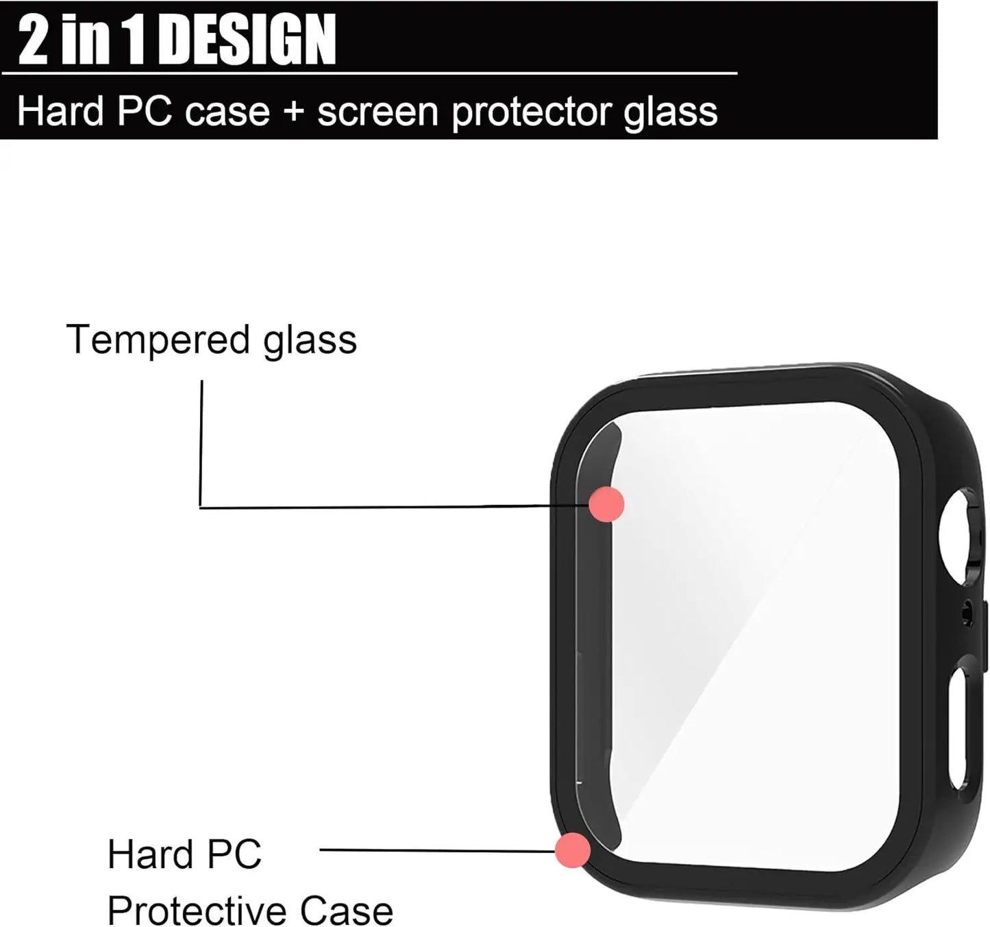 Tempered Glass+ case For Huawei Watch Fit 3 Cover All-Around PC Bumper Screen Protector cases For Huawei Watch Fit 3 accesorios.