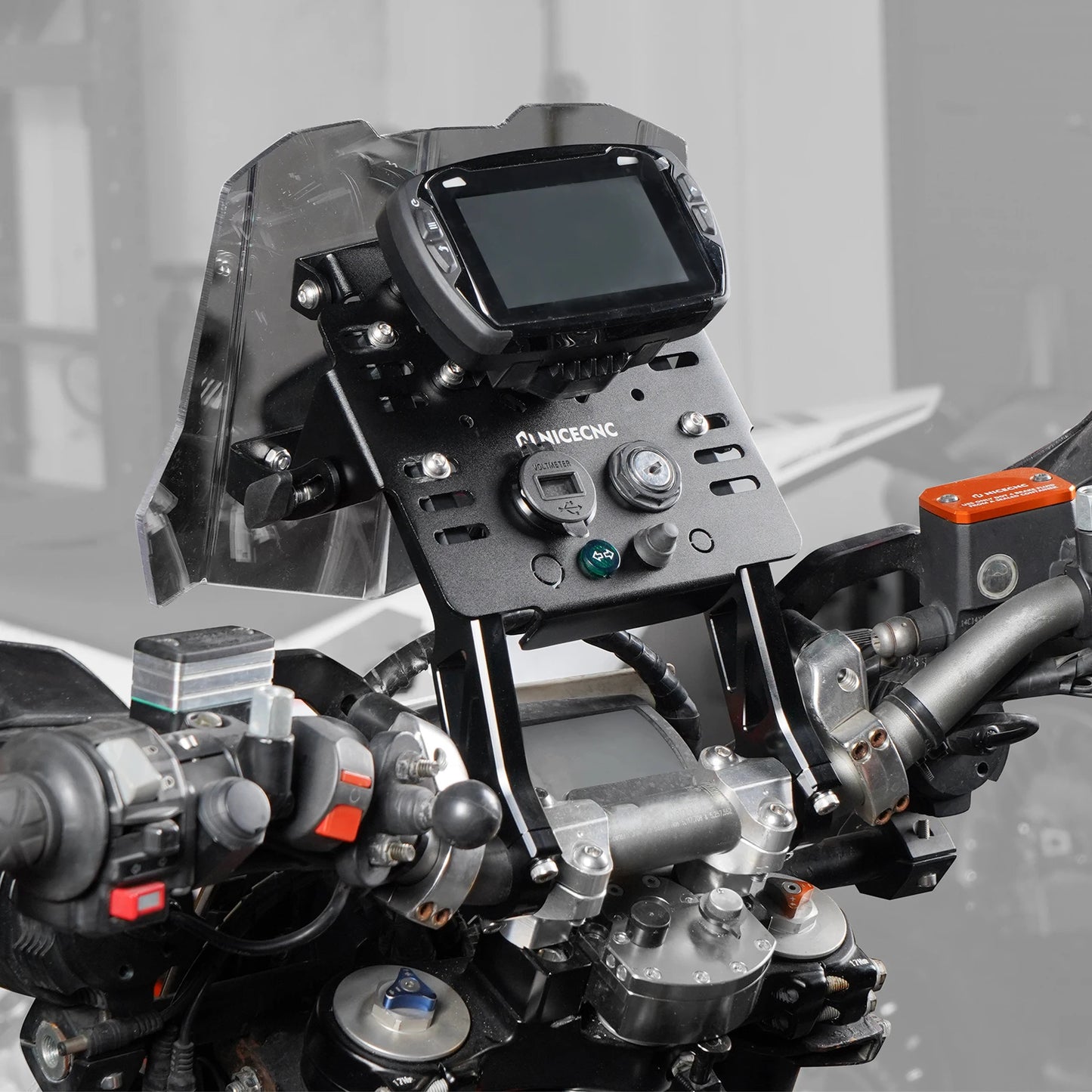 NiceCNC For Husqvarna TE300 TE FE TC FC TX FX 125 250 300 350  450 501 2014-2024 Navigation GPS Mount Bracket Mini Fairing Kit