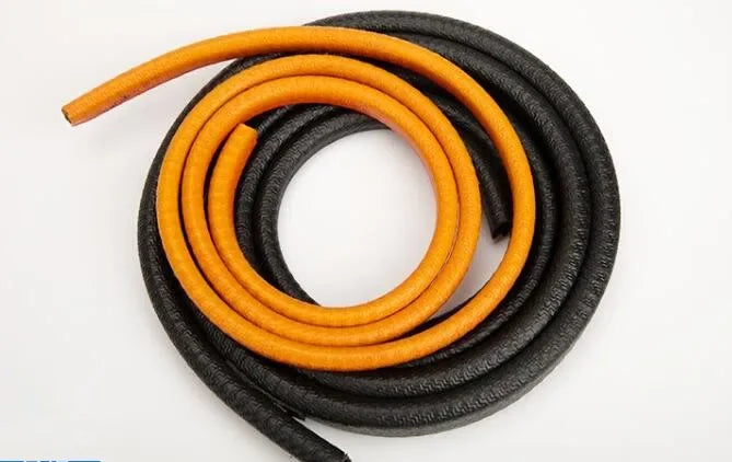 1/3M U-Shaped Sealing Strip Rubber Edging Stainless Steel Protectio Door Car Dustproof Safety Iron sheet edge protection strip