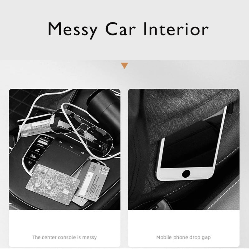 Car Seat Gap Storage Box Crevice Storage Box Vehicle Organizer Bag Stowing Tidying Automotive Interior Accessories Cup Holder