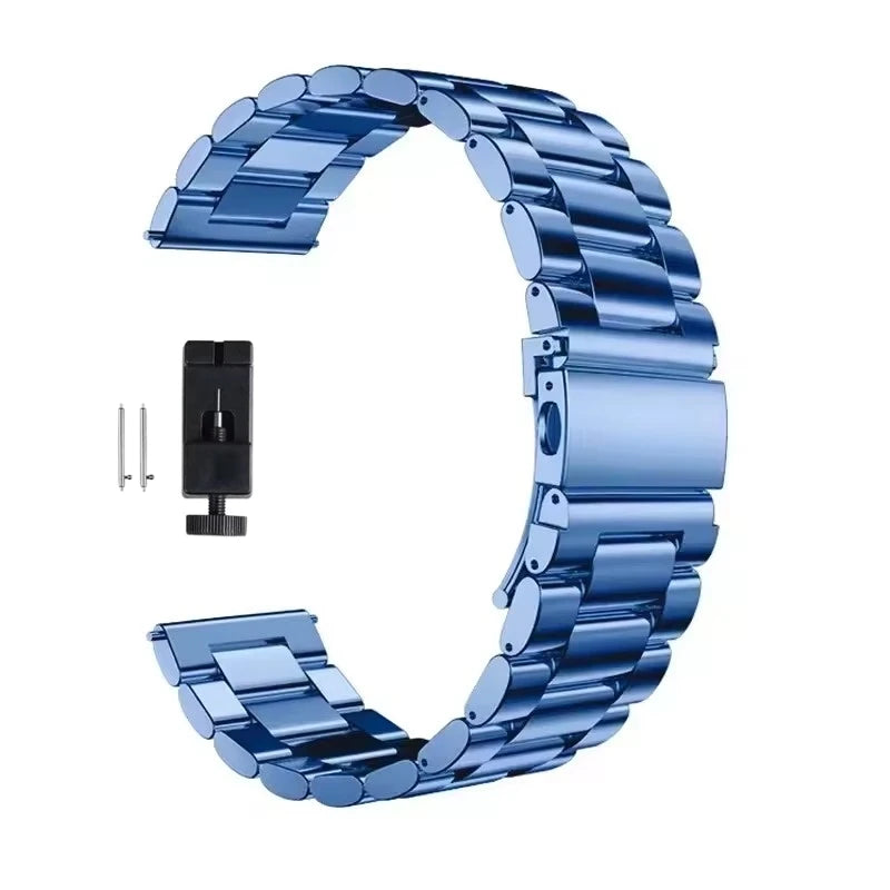 22mm 20mm Metal Band for Samsung Galaxy Watch 7 6 5 4 40mm 44mm 46mm 5Pro 45mm Stainless Steel Strap for Amazfit Bip Huawei GT4.