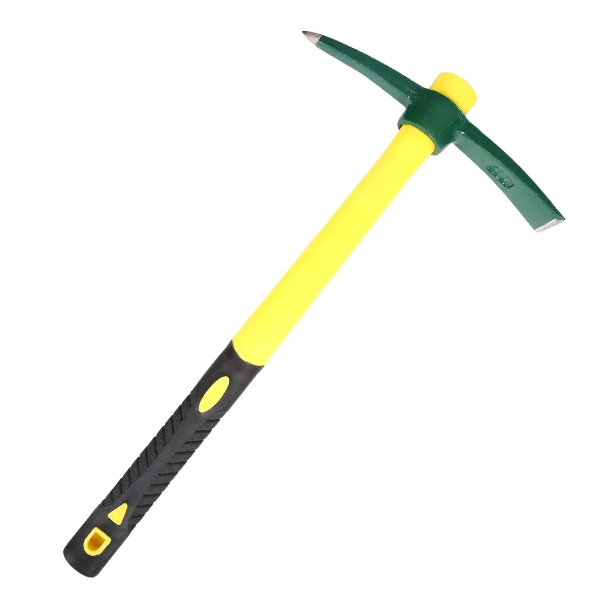 1pc, Forged Weeding Garden Pick Axe With Fiberglass Handle For Loosening Soil, Gardening, Camping Or Prospecting