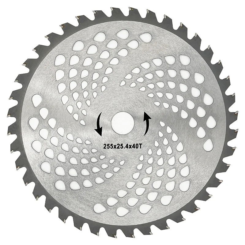 Brush Cutter Accessories Trimmer Garden Gardening Tools Lawn Mower Parts Grass Cutter Blade 40 Teeth Alloy 255mm