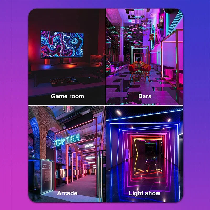 TUYA RGBIC Neon LED Strip 5m/16.4ft 5V Flexible LED Tape Strip Addressable Neon Rope Light USB Dreamcolor Neon Strip For Home