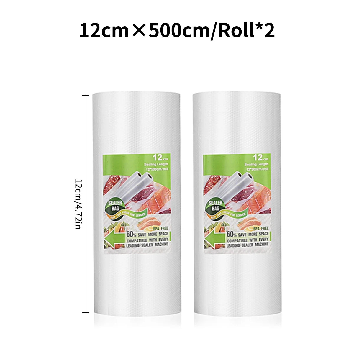 vacuum bags for food Vacuum Sealer bag Food Fresh Long Keeping 12+15+20+25+30cm*500cm Rolls/Lot bags for vacuum packer