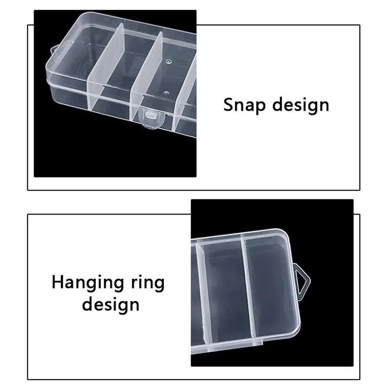 Transparent Fruit Fork Storage Box Organizer Plastic Storage Case Container For Kids Fruit Fork Organizer Display Box