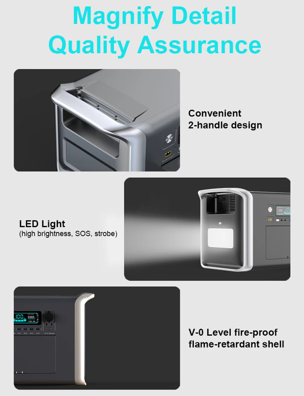 1800W 320000mAh 220V LiFePO4 Battery Portable Power Supply with UPS Function Portable Power Station For Home Appliance