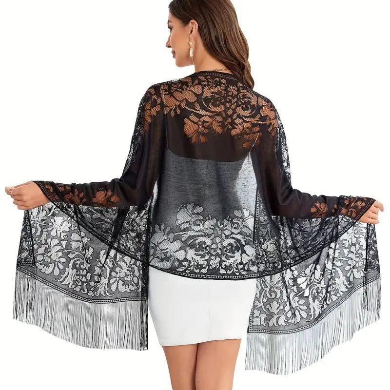 New Embroidery Lace Scarf Shawl Floral Triangular Veil Shawl For Women Party Scarf Wedding Poncho Stoles Ladies Headband Wraps