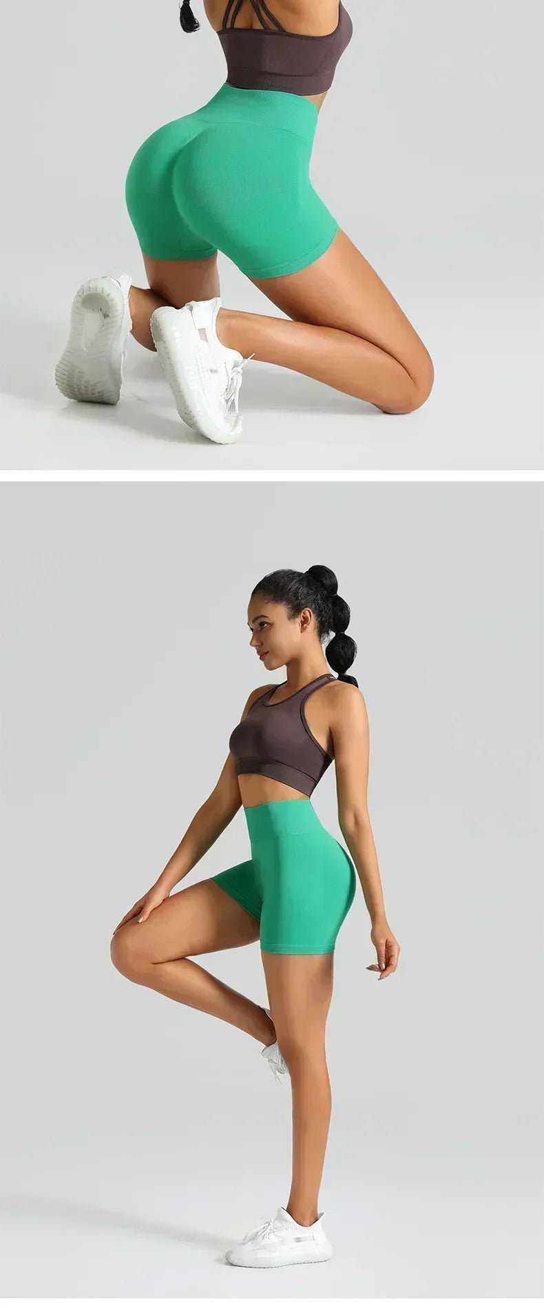Yoga Sports Shorts Women's Tight Cycling Pants Summer Nude Waist Peach Lifting Buttocks Quick Drying Yoga Pants 100% Return Rate