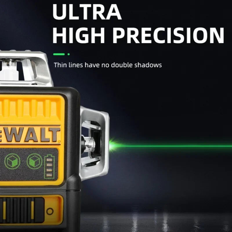 Dewalt DW089LG 3 Sides*360 Degree Vertical 12V Lithium Battery 12 Lines Laser Level Horizontal Green Light Level Meter Outdoor