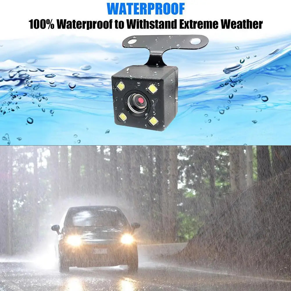 HD Car Rear View Camera 5 Pin Night Vision Reversing Auto Parking Camera Waterproof 4 LED Video Camera For Car Accessories