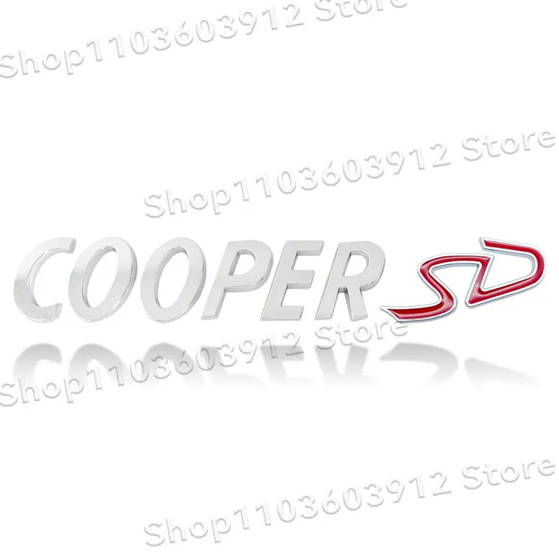3D Metal Car Styling Cooper S/Cooper D/Cooper SD Emblem Side Fender Rear Tail Trunk Sticker For Mini JCW Clubman R55 R56 R60 F55