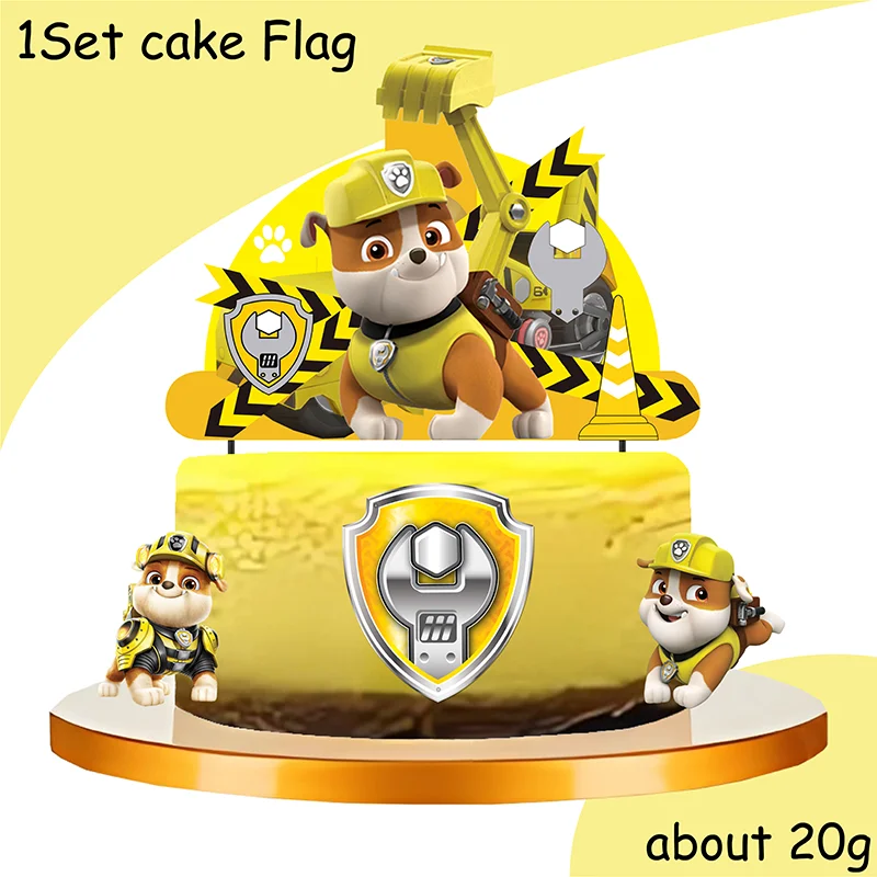 New Paw Patrol Birthday Decoration Dogs Rubble Disposable Tableware Cup Plate Tablecloth Baby Shower Kids Girl Boy Party Supplie